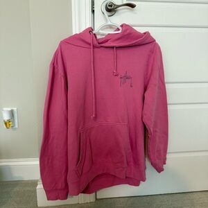 Guy Harvey Signature Pink Hoodie with Front Pocket